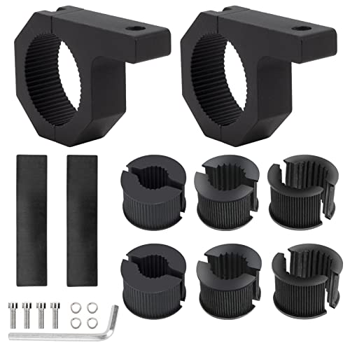 QIMEI-SHOP Arbeitsleuchten Halterung Universal Light Bar Halterungs 25-50mm für Frontschutzbügel Geländewagen Auto LKW Motorrad Boot 2 Stück