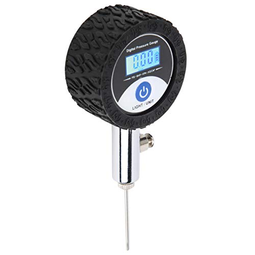 Handheld -Metallfußball -Balldruckanzeige mit LCD -Digitaleinstellung für Basketball -Volleyball -Fußball, Tragbares Barometer für Sportliebhaber