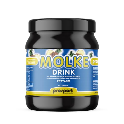 Prosport Molke Drink Ananas + L-Carnitin 1000g Dose, Trinkmolke, Süssmolke Molkepulver