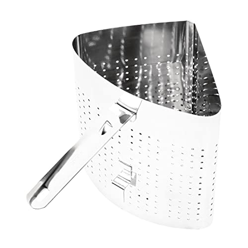 Vogue Edelstahl Pasta-Kochkorb, Silber, Größe: 233(H)x210(B)x325(T)mm zum Aufnehmen, Kochen und Abtropfen von Nudeln oder Blanchieren von Gemüse, für gewerbliche Restaurants und private Küchen, DM058