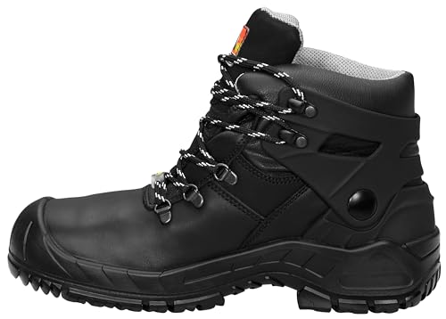 ELTEN Sicherheitsschuhe Renzo Biomex GTX ESD S3 CI, Damen und Herren, Leder, Stahlkappe, robust Schwarz 37