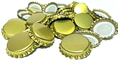 Kronkorken Metallic – 100 Stück – Bierbrauen DIAH (Goldkronenkappen)