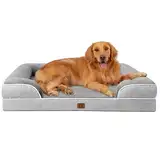 EHEYCIGA Orthopädisches Hundebett Grosse Hunde, Memory Foam Hundekorb XL, Waschbar Hundesofa Wasserdicht rutschfest, Hundecouch mit Hohem Rand