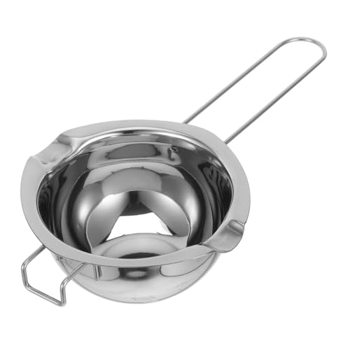 Veemoon Kesseltopf, Doppelauslauftopf, Kesseltopf, Schokoladenschmelzwachs-schmelzschüssel, Edelstahl-schmelztopf Mit Hitzebeständigem Griff (480 Ml)