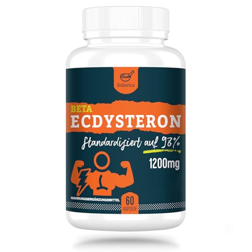 Beta-Ecdysteron-Ergänzungsmittel 1200 mg pro Portion – 98% Maximale Reinheit von Ecdysteron 60 Stück