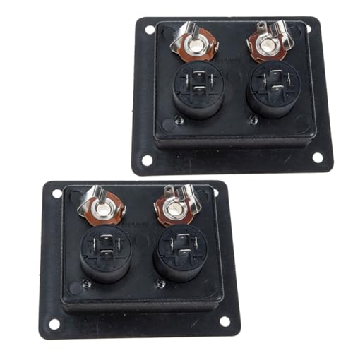 Cabilock 2 Stück Box Lautsprecher Hintere Verdrahtungsplatine Lautsprecher Binding Post Lautsprecher Anschlüsse Quadratisches Terminal Zubehör Club Car Precedent Lift Kit Nabe Für