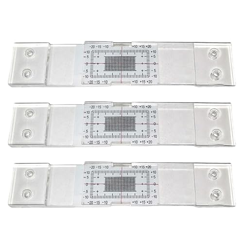 Rissmessgerät Monitor, Gebäudewand Standard Rissmonitor, 3 Stück Spaltmaß Rissüberwachung Aufzeichnung Zur Überwachung Von Wandverformungen Und Rissen, 10x3x0,9cm