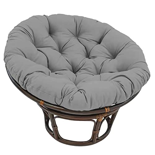 Awoyep Papasansessel Kissen, Polster Bodenkissen für Schwenksessel, Rund Papasan Sessel 40-100cm, Indoor & Outdoor Balkon/Wohnzimmer (Color : Dark Gray, Size : 70 * 70cm)