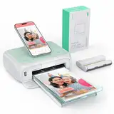 YOTON Fotodrucker für Smartphone, Mobiler Drucker mit 54 Stück Fotopapier (4x6) und 1 Patrone, Unterstützt 15Sekunden-AR-Videodruck, WiFi-Verbindung,Verfügbar für iOS und Android Phones/Laptops