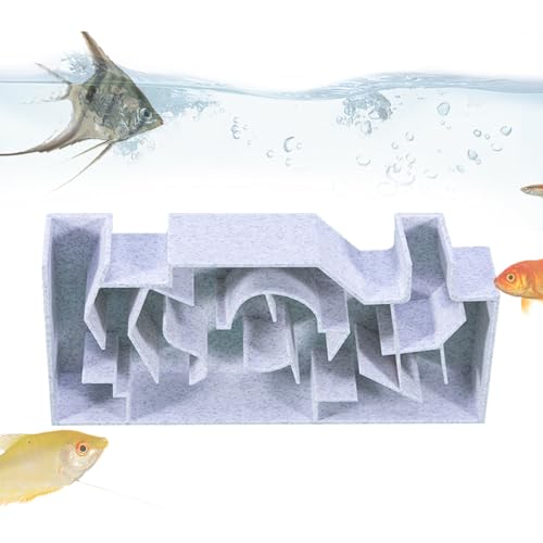 Qutalmi Fischtunnel, Aquarium höhle, Unterirdische Höhle Aquarium Labyrinth-Lebensraum Für Winkelwelse, Krebse & Mit Versteck Und Beobachtungsmöglichkeit