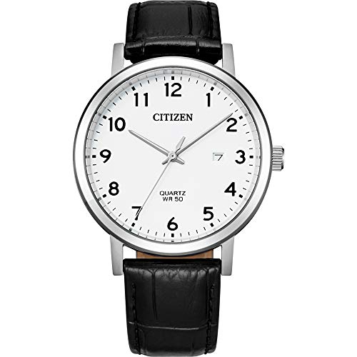 Citizen Herren Analog Quarz Uhr mit Leder Armband BI5070-06A