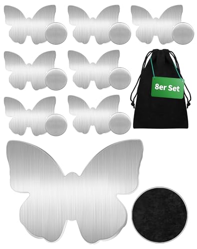 NETONDA 8PCS Tischdeckenbeschwerer Extra Schwer Tischdecken Beschwerer draußen Tischdeckenhalter Clip Tischdeckengewichte Magnet Tischdeckenklammern Edelstahl Tischklammern für alle Tisch Gardinen