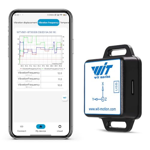 [Ble Trillingssensor] WTVB01-BT50 Ble Draadloze MPU6050 Multi-Connect Trillingssensor, 100Hz Uitgang 3-assig (Trillingsverplaatsing + Trillingssnelheid + Trillingshoek + Trillingsfrequentie)