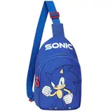 SONIC THE HEDGEHOG Sling Bag Kinder, Brusttasche Umhängetasche mit Verstellbarem Gurt - Geschenke für Jungs