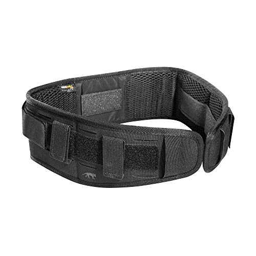 Tasmanian Tiger TT Belt Padding M&P flache, rutschfeste Polsterung mit Laser-Cut Molle für Dienst und Einsatz-Gürtel, Schwarz, M (90 cm)