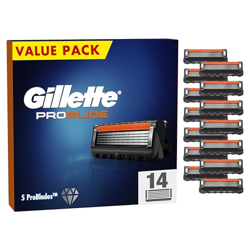 Gillette ProGlide Rasierklingen für Rasierer, 14 Ersatzklingen für Nassrasierer Herren mit 5-fach Klinge