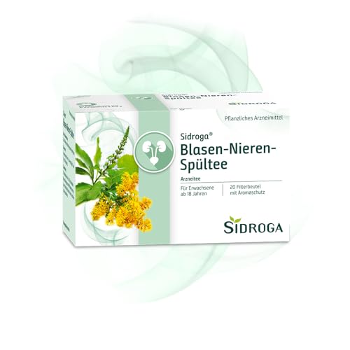 Sidroga Blasen-Nieren-Spültee: Arzneitee mit Birkenblättern, Ortisophonblättern und Goldrutenkraut zur Durchspülung der Harnwege, 20 Teebeutel à 2 g
