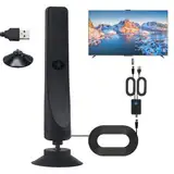 Festberg - Hitenna, Wave Max, Wavemax Tv Antenna Mit Hd 100 KanäLe, Plug-and-Play Und Wird Mit Einem 3-Meter-Koaxialkabel Geliefert, 50 Meilen Reichweite (1PC)