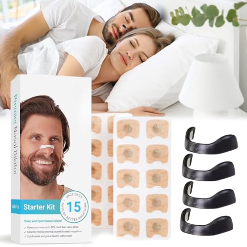 15 Stück Intake Breathing Nasal Strip, Intake Breathing Magnet,Nasenpflaster,Magnetischer Anti-Schnarch-Nasenstreifen,Impulse Breathing,Intake Breathing Besser Atmen Durch Nase Magneten Magnetisch