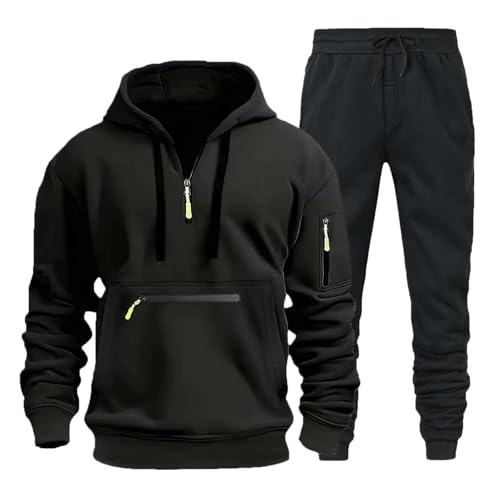 Generisch Herren Jogging Anzug Trainingsanzug Sportanzug Sweatshirt Herren Outfit Komplett Set Freizeit Freizeitanzug Herren weiß/schwarz/grau/blau etc.