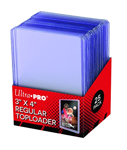 25 Ultra Pro Toploader, Kunststoff - Ultra Clear - Regular - Top Loader - 3" x 4"