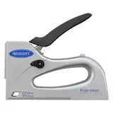 Westcott 16703 Mehrzweck Handtacker, ergonomischer Griff, silber