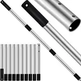 4BAOHUI Teleskopstange Pool Einstellbar von 75 cm bis 365 cm, Poolzubehör Pool Stange aus Rostfreiem Stahl und Stabil, Poolstange Ausfahrbar für Gängigen Keschern, Skimmer Net, Bodenbürsten