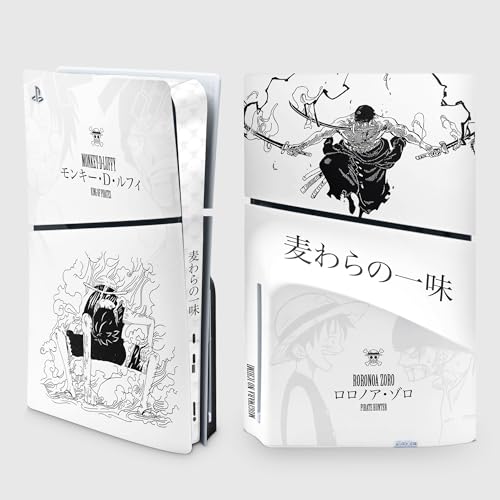 PS5 Skin Slim Gear 1, Aufkleber Playstation 5 Manga, Konsole und Controller, Edition Slim Disk, Skin Gear 1 PS5 (1 Controller)