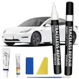 Lackstift Auto für Tesla Model Y/X/S/3,Lackstift Weiß Auto,Lackstifte für Auto Kratzer,Lack Reparatur Kit,Kompletter Werkzeugsatz für die Autolackreparatur für Tesla Besitzer (Pearl White-PPSW)