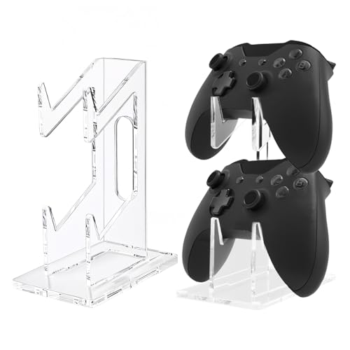 nymus Controller-Halter, transparentes Acryl, 2-stöckig, Game-Controller-Halter für Schreibtisch, universeller Aufbewahrungs-Organizer, Controller-Ständer für PS4/PS4 Slim/Xbox