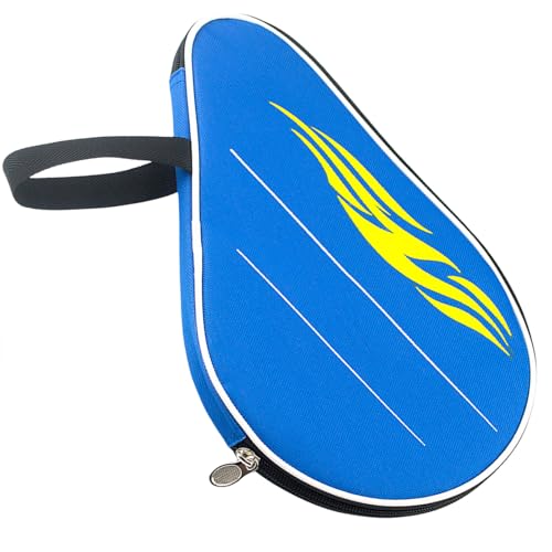 Ywmsfl Vielseitige Tischtennisschlägertasche mit gepolsterten Protektoren für Schlägerhalter für Spieler aller Niveaus, Schläger-Organizer