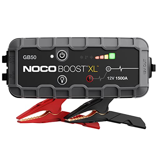 NOCO Boost XL GB50 1500A 12V UltraSafe Starthilfe Powerbank, Auto Batterie Booster, Tragbare USB Ladegerät, Starthilfekabel und Überbrückungskabel für bis zu 7,0L Benzin und 4,5L Dieselmotoren