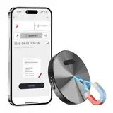 KI Digitales Diktiergerät 64GB – Magnetisches Mini-Aufnahmegerät mit ChatGPT 4o, App-Steuerung, Echtzeit-Transkription, Übersetzung & Zusammenfassung, mit Rauschunterdrückung – Abhörgerät für Meetings