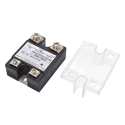 Halbleiterregler, Metall PBT 120A SSR-Modul mit Langer Lebensdauer, Einfach zu Installieren, Professionell mit Isoliertem Gehäuse für Elektroöfen