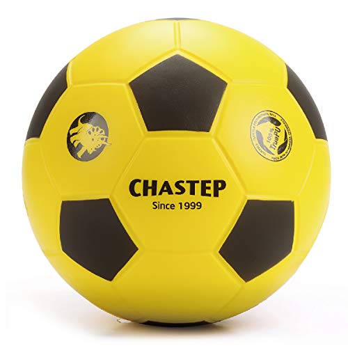 Chastep 8" Foam Soccer Ball Schaumstoffball Perfekt für Kinder oder Anfänger. Spielen und trainieren Sie Soft Kick & Safe (Gelb/Schwarz)