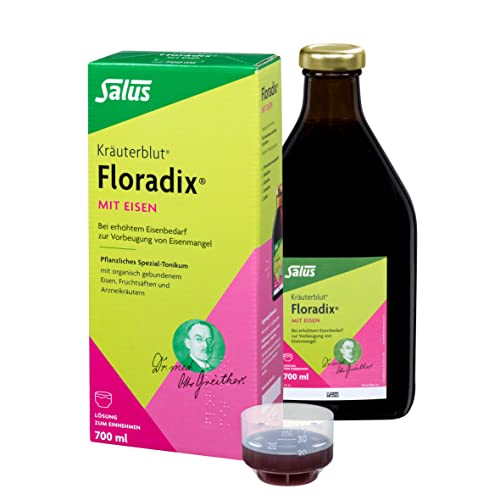 Kräuterblut Floradix mit Eisen - Lösung zum Einnehmen 1x 700 ml - bei erhöhtem Eisenbedarf zur Vorbeugung von Eisenmangel - pflanzliches Tonikum, wertvollen Kräuterauszügen und Vitamin C