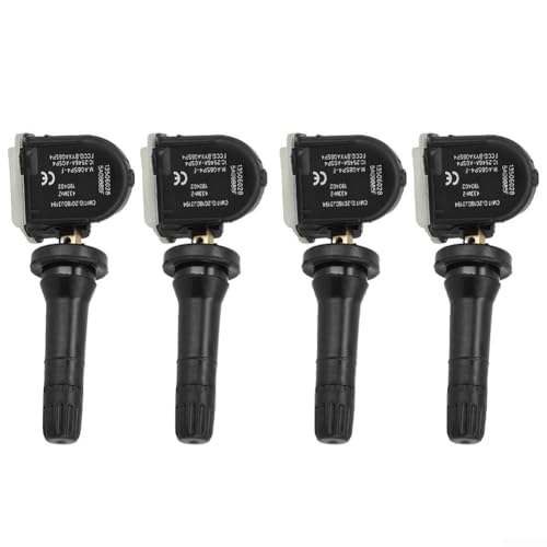 Zeroupshop Reifendrucksensor TPMS 13506028 für Opel Adam 2012–2017, Autoreifen-Monitor, Raddruckdetektor für Meriva B 2010–2017 direkter Ersatz (4 Stück)