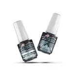 Der Lackmann Lack & Lackierzubehör Autolack Lackstift-Set für Mercedes 197 Obsidianschwarz Metallic Autolack + Klarlack 20ml Pinsel 40 ml