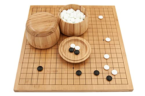 Hebsacker Verlag - Go-Set Bambus 19x19/13x13 (mit Glassteinen)