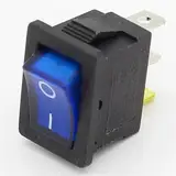 1 Stück Mini 3 Pin Dashboard On Off Position Rocker Switch Illuminated Spst With Light (Color : Blue)