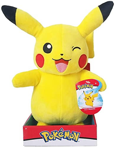 Pokémon PKW1778-30cm Plüsch - Pikachu, offizielles Plüsch