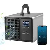 Auveach Ozongenerator Ozongerät mit WLAN-Steuerung, 10000mg/Std Industrieller Tragbar Ozonmaschine mit 12 Stunden Timer |5 Stufen Lüftergeschwindigkeit für Haus/Haustierzimmer/Auto