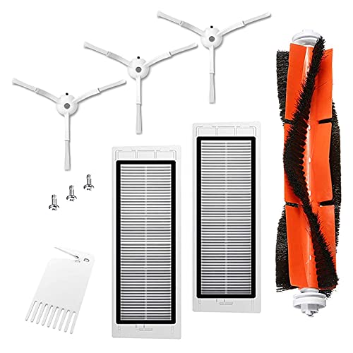 Zubehör für Xiaomi Saugroboter, Ersatzteile für Xiaomi Roborock S50 S51 S55 S5 max S6 S60 S65 Saugroboter, HEPA Filter, Hauptbürste, Seitenbürste - 10 teilig