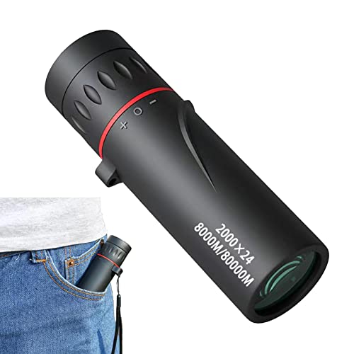 Monokular-Teleskop HD – Monokular Wildjagd 2000 x 24 | Kleines Monokular, Teleskop für die Jagd in der Wildtiere, Camping, Reisen