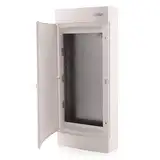Intratec Kommunikationsverteiler Aufputz, IP40 – Multimediaverteiler für Full Connected Home, Schaltschrank für Multimedia-Systeme, 287 x 653 x 112 mm, Weiß