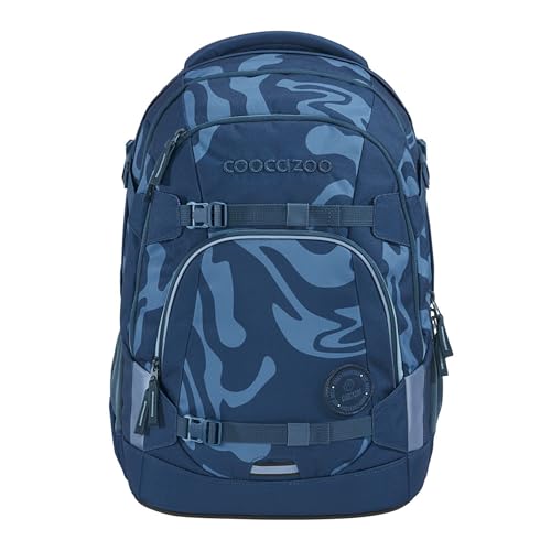 Coocazoo Schulrucksack MATE „Breaking Waves”, blau, ergonomischer & anpassbarer Tornister, höhen- & größenverstellbar, mit Brustgurt & Hüftgurt, ab der 3. Klasse