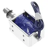 Anneome Elektromagnet mit hohem Schub Elektromagnet drücken Solenoid vom Zugtyp Solenoid Stellglied Linearmagnet Aktuator linearer Elektromagnet Druckmagnet weichmagnetisches Material