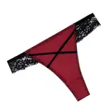 Aufbewahrungsboxen Für Unterwäsche einfarbig, sexy Spitze, Tanga, Schleife, für alle Jahreszeiten Unterwäsche Damen Lustig (Red, L)