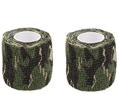 Lixada Tarnband selbsthaftend 5CMx4.5M Wiederverwendbare Wrap Camouflage für Jagd Camping Radfahren