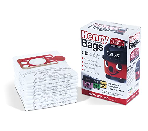 Numatic Henry Branded Dust Bags for Henry Hetty Harry James